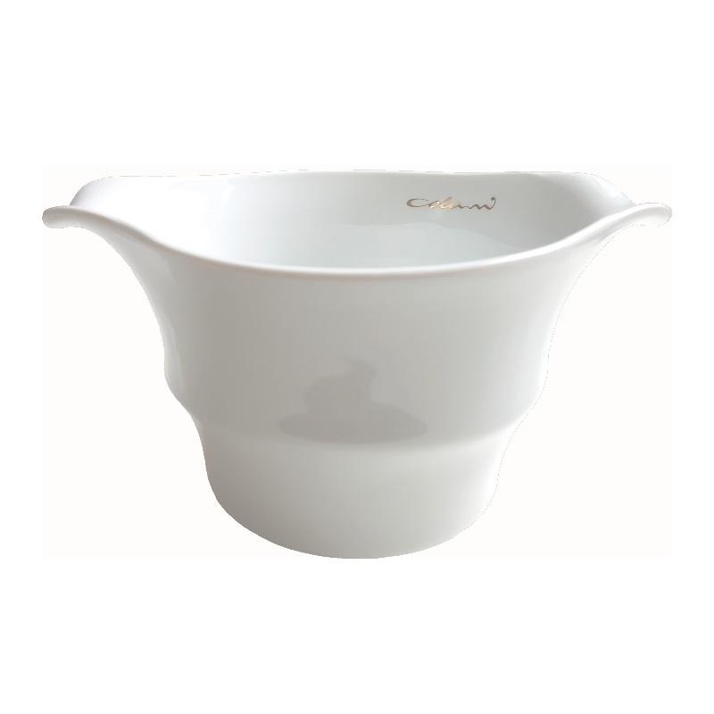 Luigi Colani Porzellan Ab ovo Black & White Müslischale mit 2 Griffen white 0,40 L