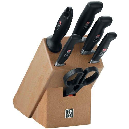Zwilling Vier Sterne Messerblock inklusive Messer 7tlg.