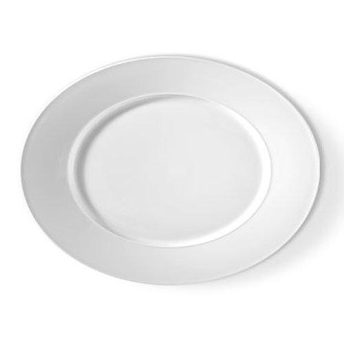 KPM Urania Weiß Teller oval 34 x 27 cm