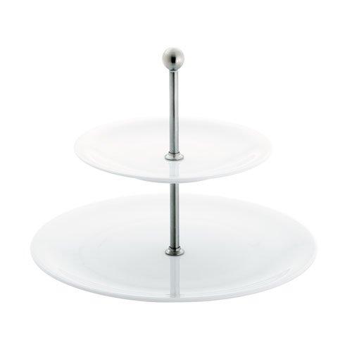 Kahla Update Weiß - Belle Etage Etagere Midi 2-tlg. Oberer Teller 21,5 cm / Unterer Teller 31 cm