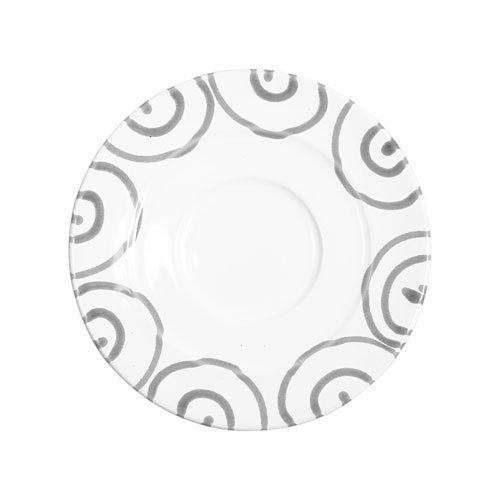 Gmundner Keramik Graugeflammt Mokka-/Espresso-Untertasse Gourmet d: 11 cm