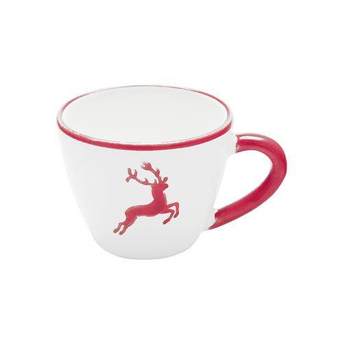 Gmundner Keramik Rubinroter Hirsch Mokka-/Espresso-Obertasse Gourmet 0,06 L / h: 5,1 cm