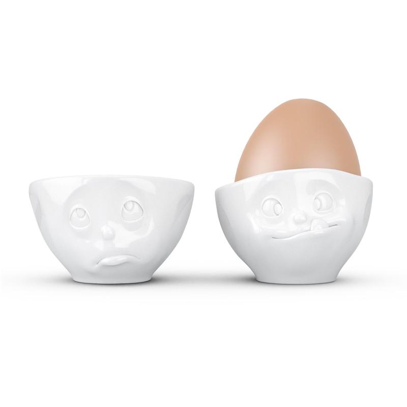 TV Tassen Eierbecher Set 2-tlg. weiß - och bitte & lecker