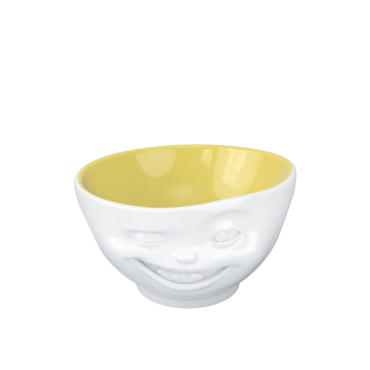 TV Tassen Schale innen Safran zwinkernd 0,5 L