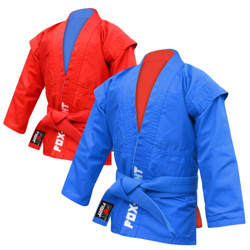 Sambo Jacke (Junior) / blau o. rot (beidseitig nutzbar) Kurtka