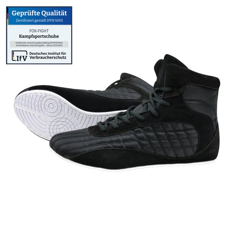 FOX-FIGHT Kampfsport Schuhe Ringer Schuhe athletik Fitnesschuhe 40 - schwarz