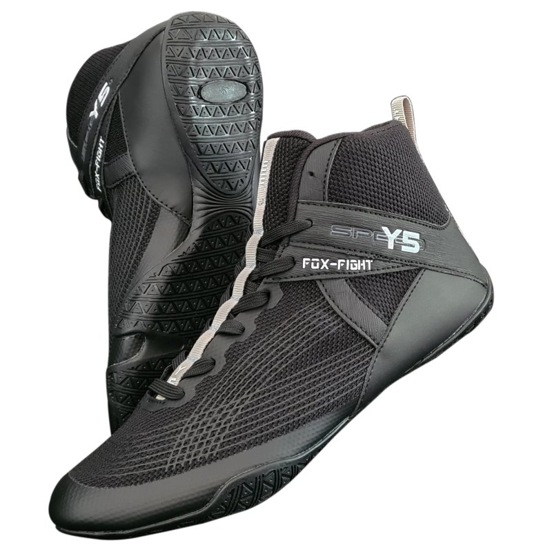 Y5 Kampfsport Schuhe Ringer Schuhe athletik Fitnesschuhe 41 schwarz / grau