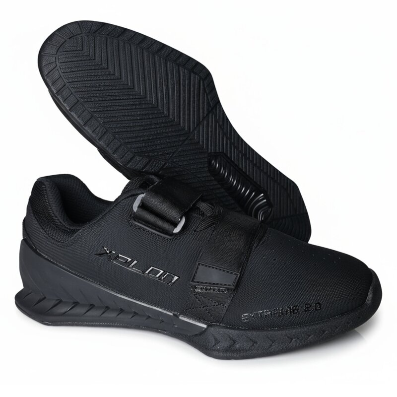 XPLON EXTREME 2.0 Gewichtheberschuhe Powerlifting Bodybuilding Squat Schuhe 45 schwarz