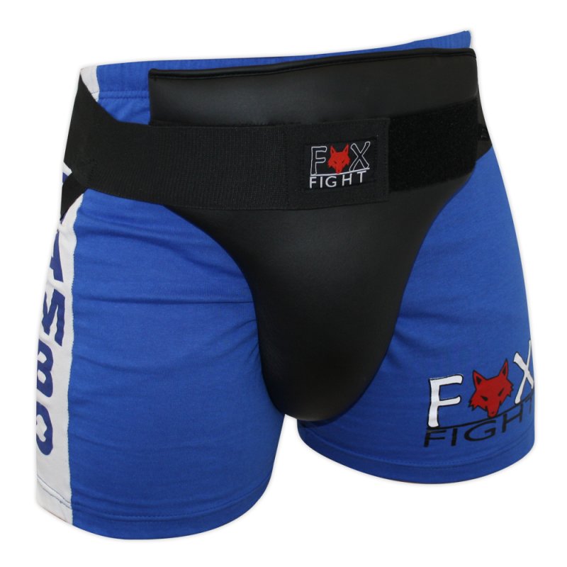 FOX-FIGHT Tiefschutz Herren aus PU Leder S / M schwarz