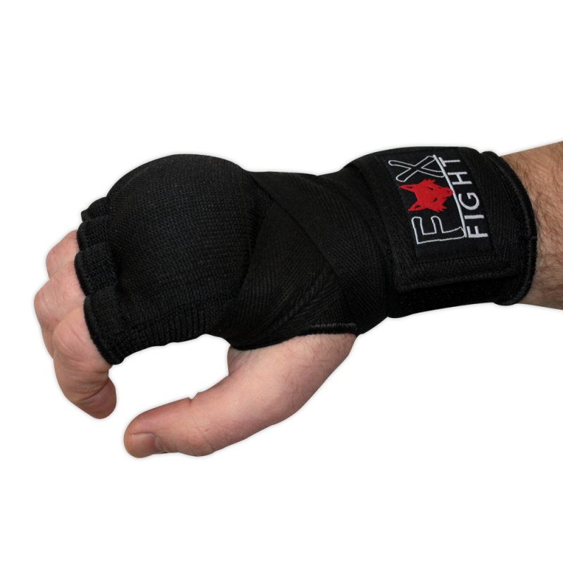 FOX-FIGHT Innenhandschuhe Innenbandagen elastisch mit einer Gel Polsterung und Handgelenkbandagen