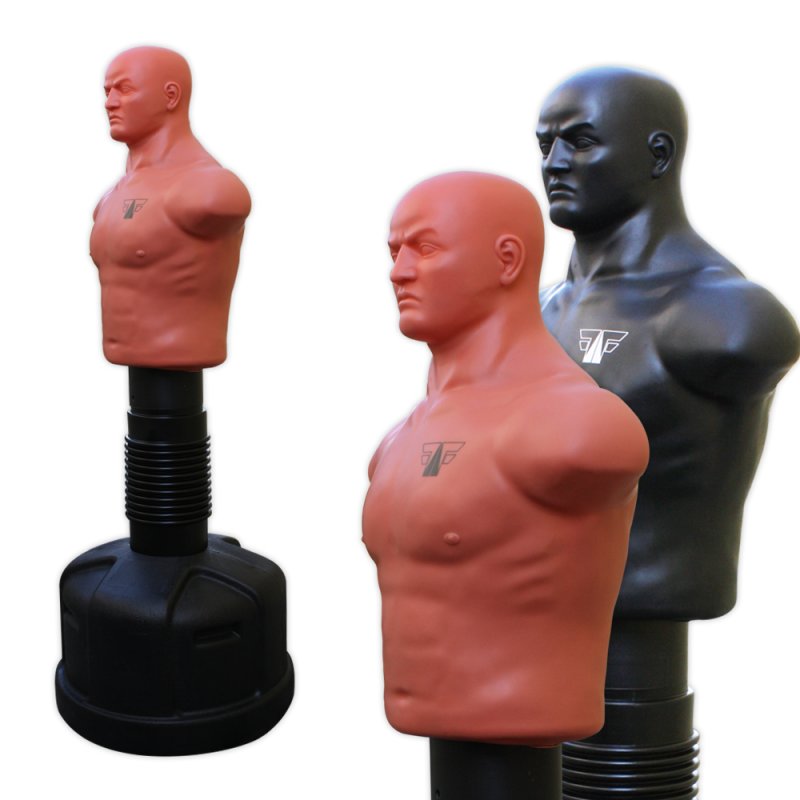 FOX-FIGHT Box Dummy Boxdummy Standboxsack Boxpuppe Höhenverstellbar 153 - 178cm schwarz