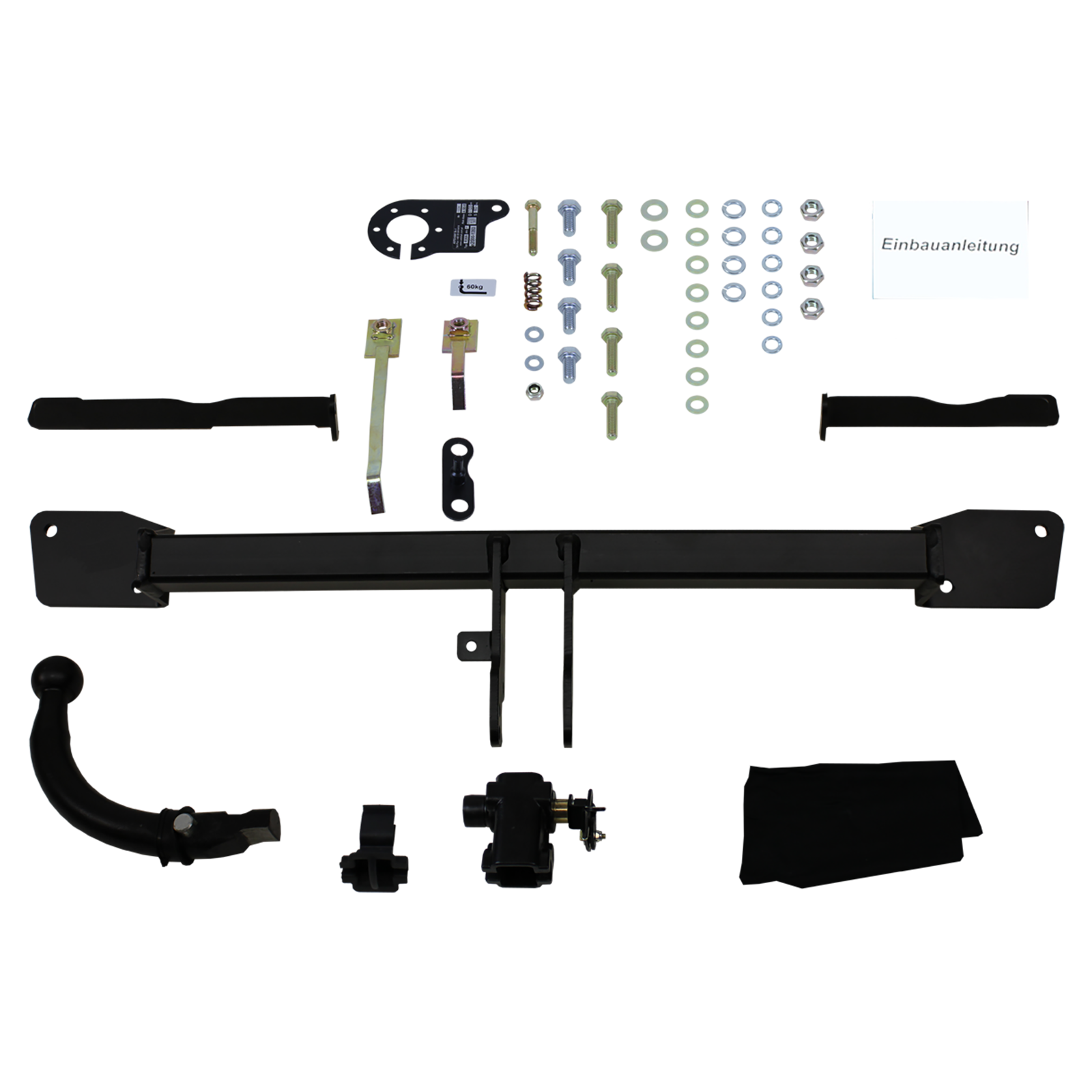 AUTO-HAK Anhängerkupplung abnehmbar Kugelstange von hinten gesteckt - FIAT GRANDE PUNTO