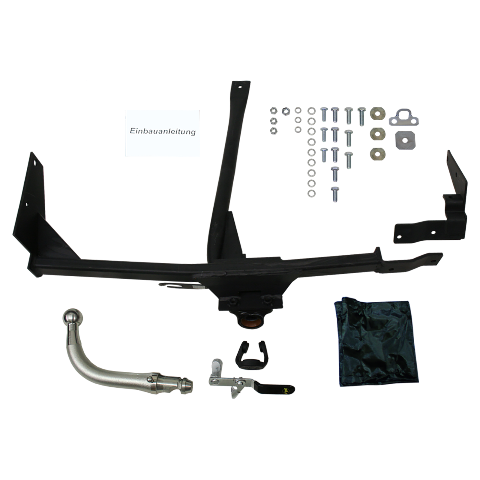 GDW Anhängerkupplung abnehmbar Kugelstange von hinten gesteckt - HYUNDAI LANTRA II