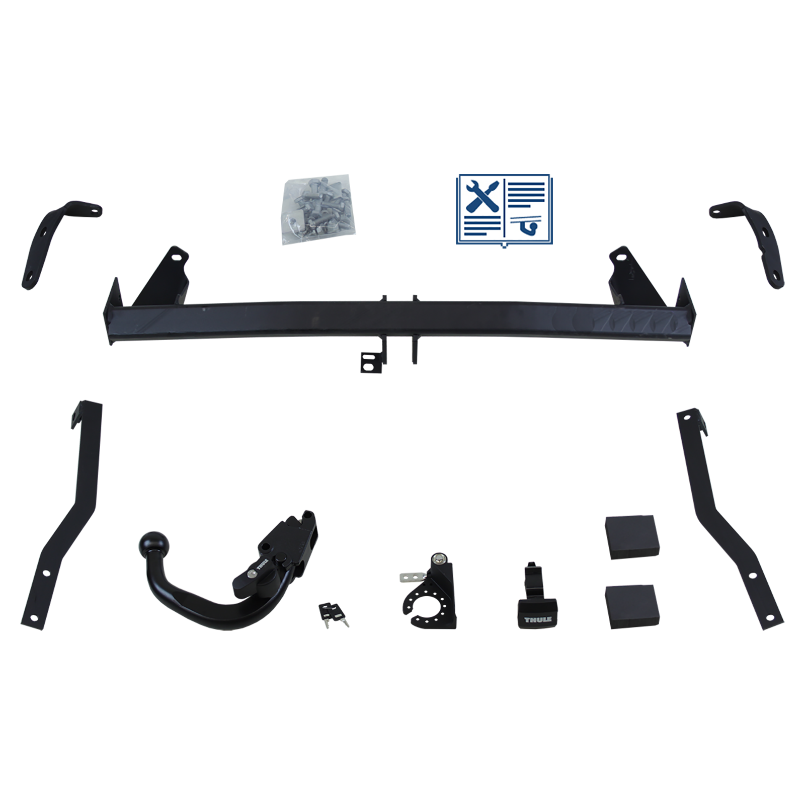 Brink Anhängerkupplung abnehmbar Kugelstange von schräg unten gesteckt - OPEL COMBO Tour