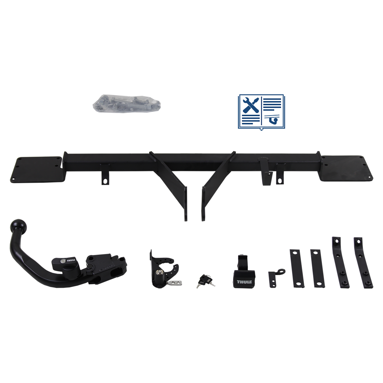 Brink Anhängerkupplung abnehmbar Kugelstange von schräg unten gesteckt - MINI MINI