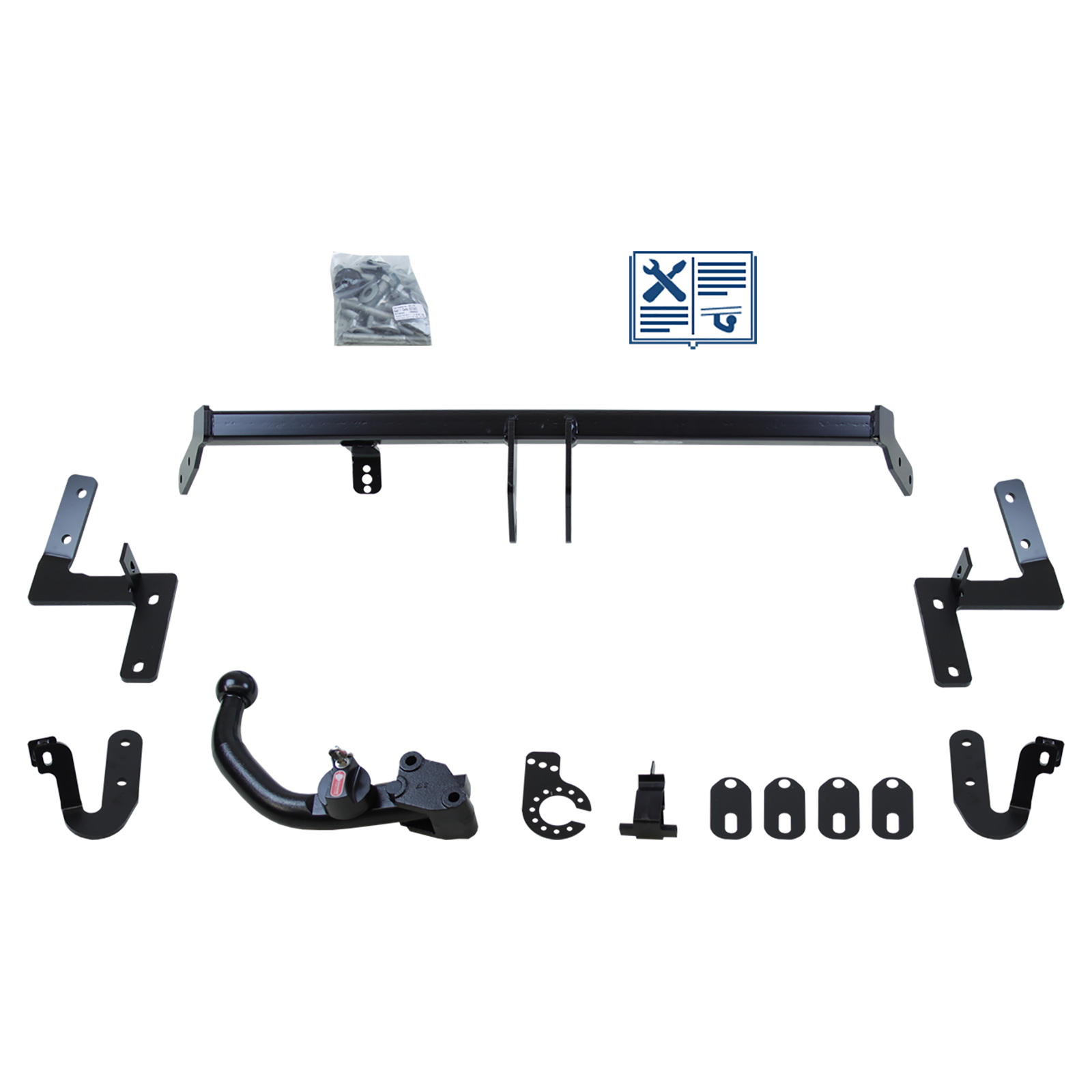 Oris Anhängerkupplung abnehmbar Kugelstange von hinten gesteckt - PEUGEOT 2008 I