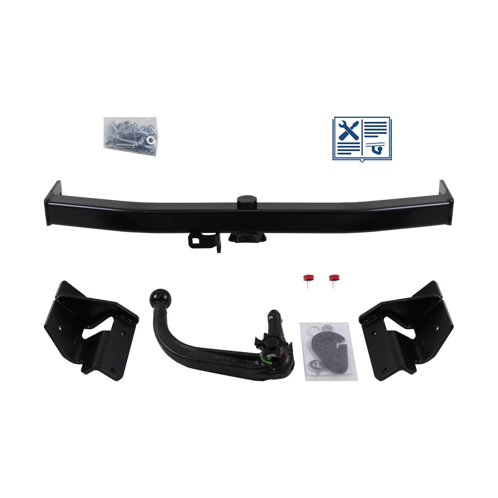 Westfalia Anhängerkupplung abnehmbar Kugelstange von unten gesteckt - KIA CARENS IV