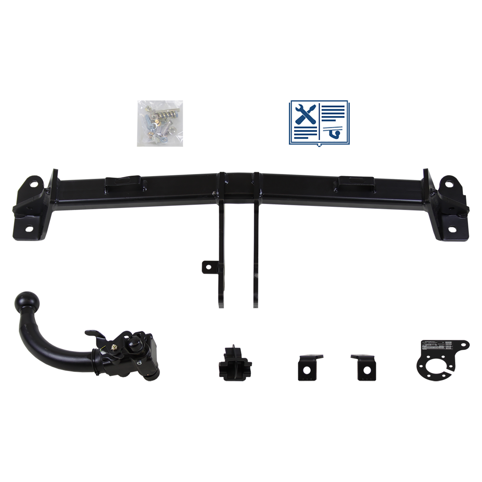 AUTO-HAK Anhängerkupplung abnehmbar Kugelstange von hinten gesteckt - BMW 5 Touring