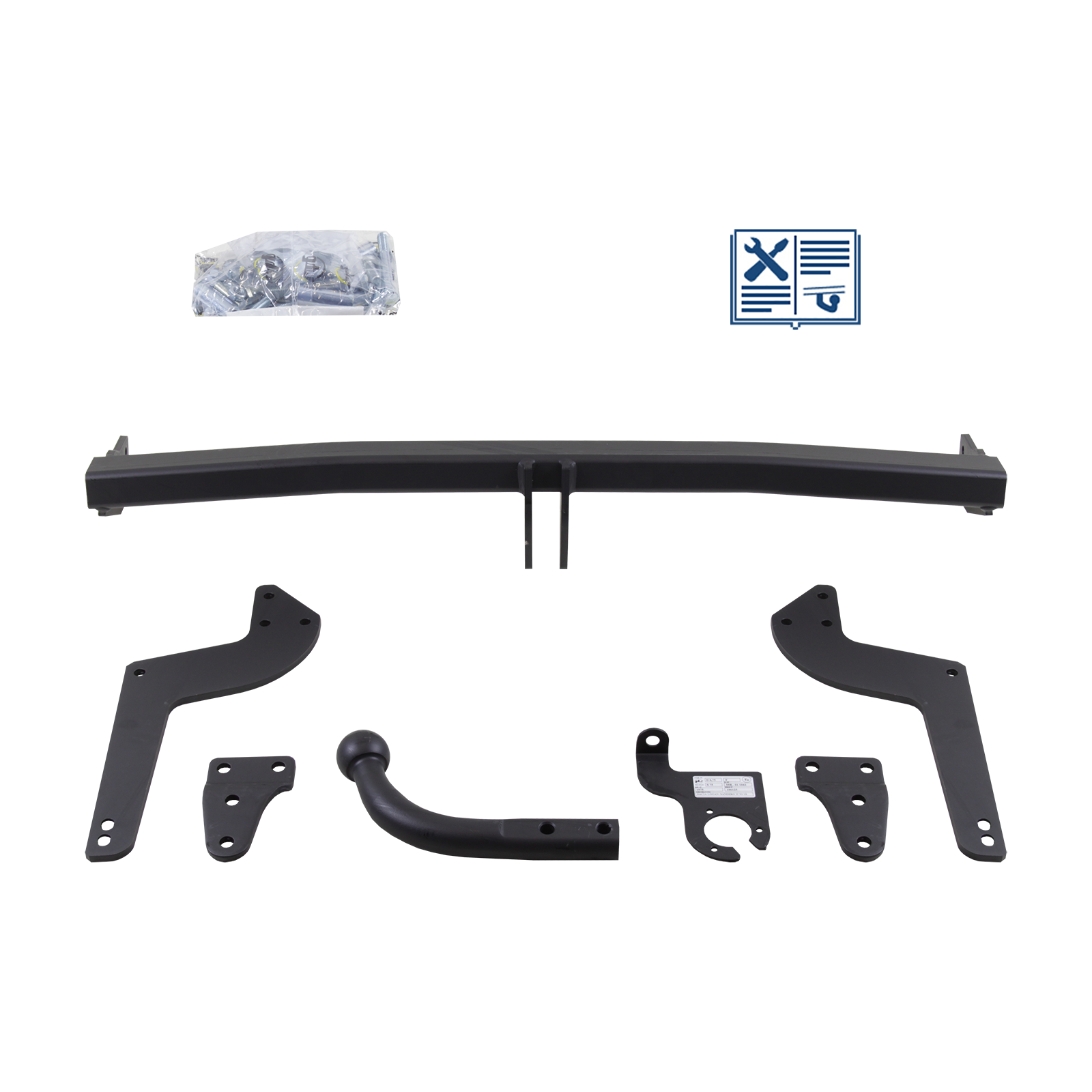 GDW Anhängerkupplung starr inkl. Erich Jaeger E-Satz 13polig spezifisch - DACIA LOGAN II