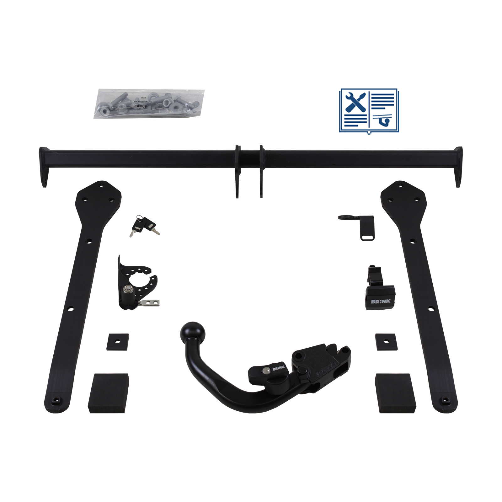 Brink Anhängerkupplung abnehmbar Kugelstange von schräg unten gesteckt - MAZDA CX-3