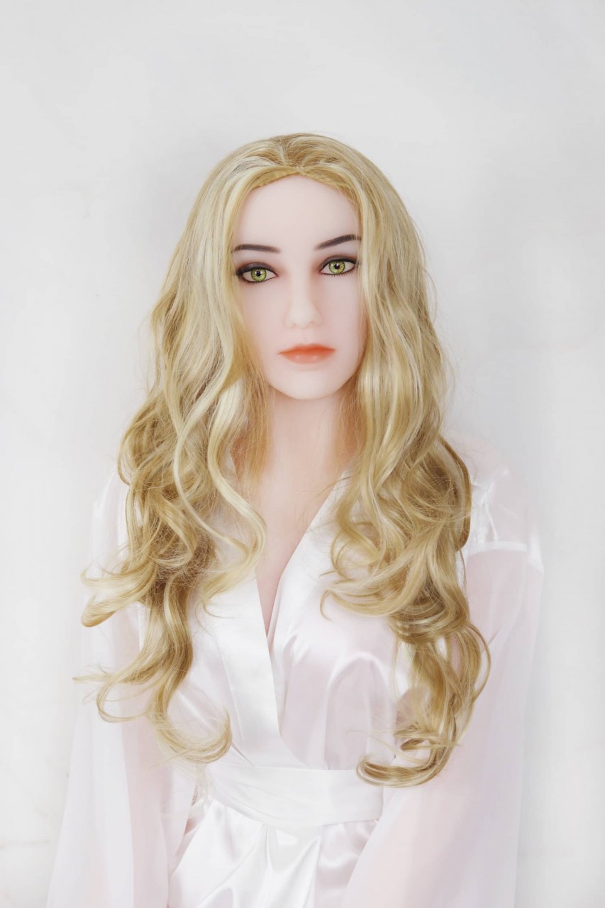 Perücke - leicht gelockt, blond