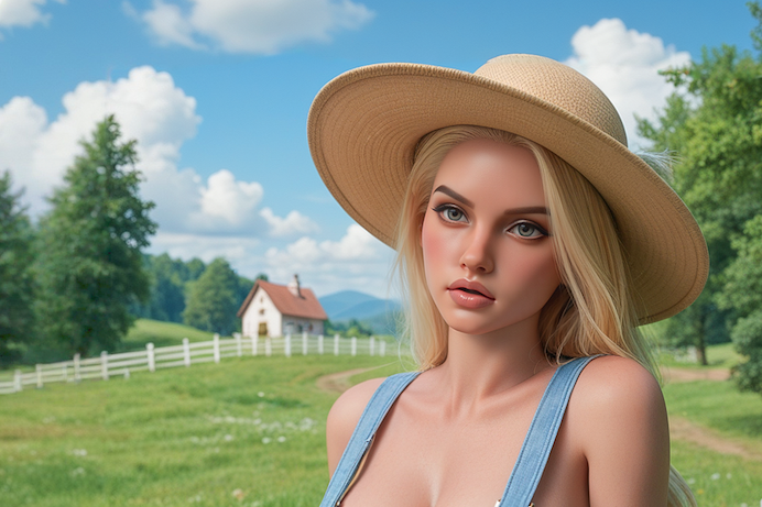 Silikon Sexpuppe Josephine mit beweglichem Kiefer