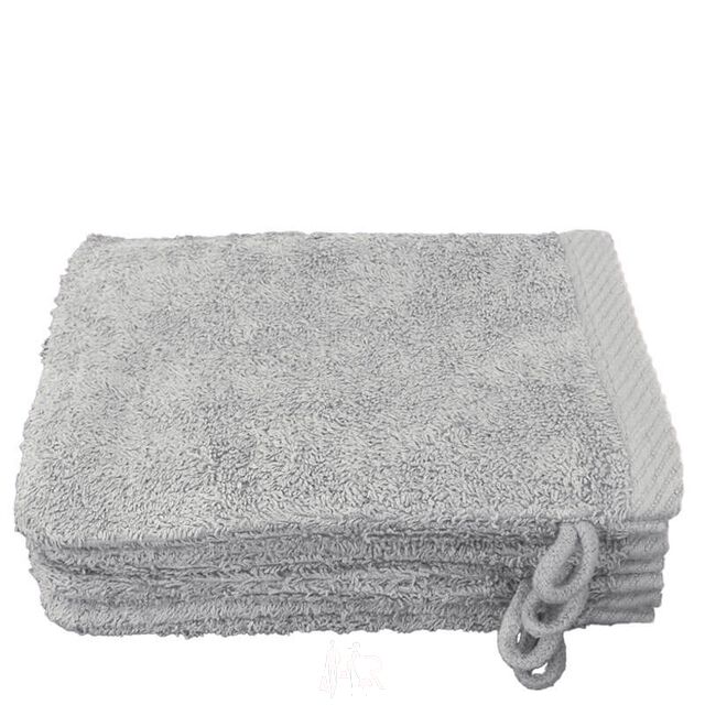 Lanudo? Waschhandschuh Pure Line 21x15 cm 4er Set Silber