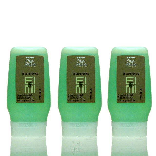 3x Wella Eimi Professionals Styling Sculpt Force Flubber Gel 125 ml = 375 ml