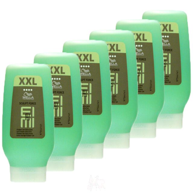 6x Wella Eimi Professionals Styling Sculpt Force Flubber Gel 250 ml = 1500 ml