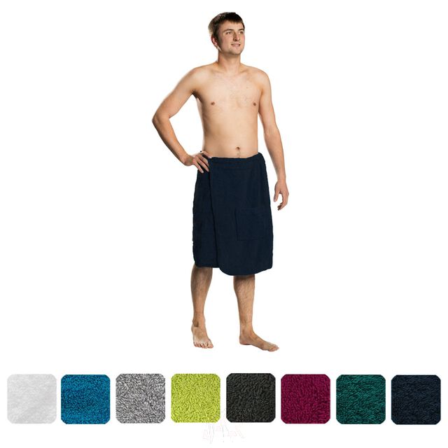 Lanudo? Herren Saunakilt Pure Line S/M Marineblau