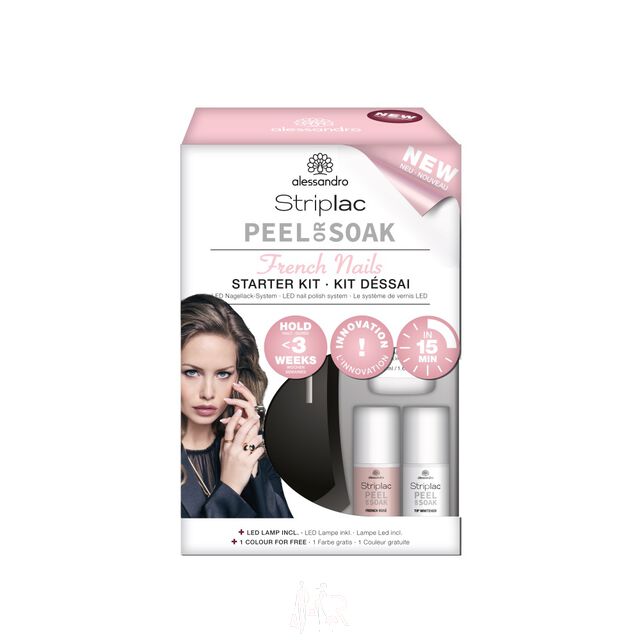 Alessandro Striplac Peel or Soak French Nails Starter Set