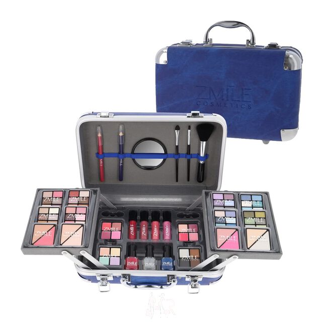 Schminkkoffer Traveller Blue Set 87 teilig