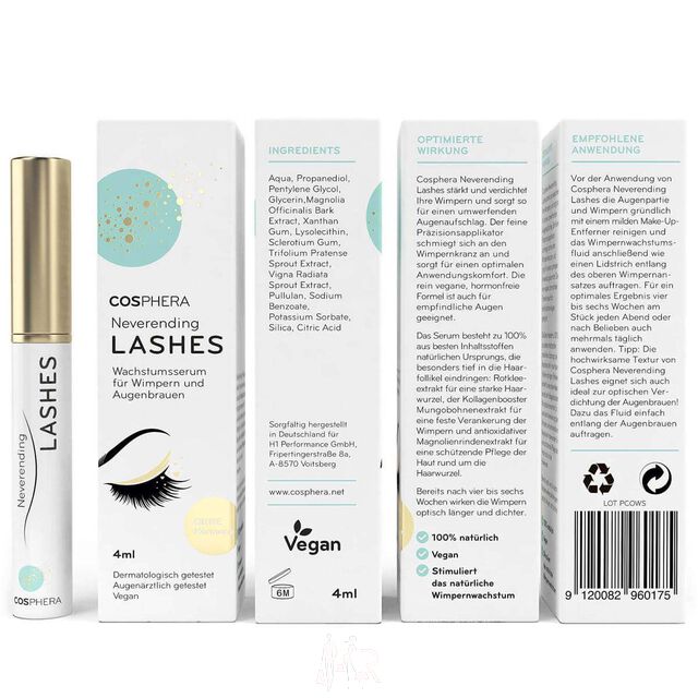 Cosphera Neverending Lashes Wimpernserum 4 ml