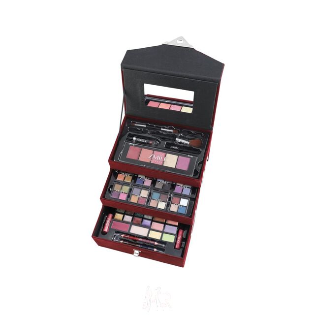 Schminkkoffer Beauty Case Velvety Dark Berry Set Vegan 74 teilig