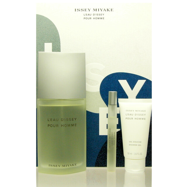 Issey Miyake L Eau D Issey Homme Set - EDT 125 ml + SG 50 ml + EDT 10 ml