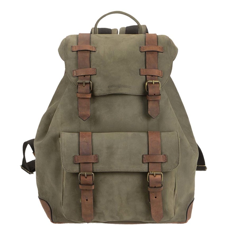 Rucksack Leder 30x40cm 'Leisure' khaki ranger 4516-75 | Ruitertassen.de