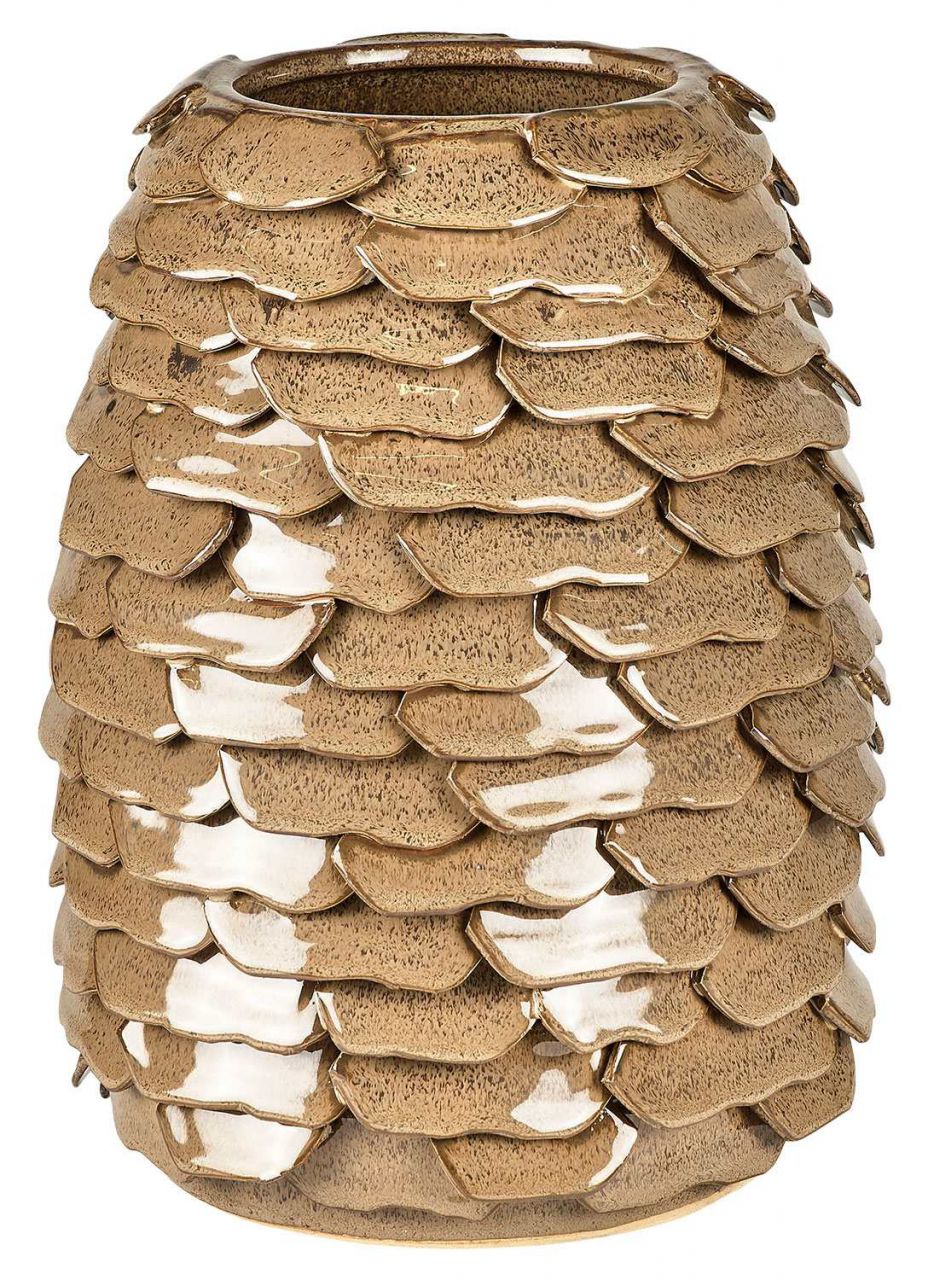 Villa Collection Vase mit Baumrindenstruktur braun Höhe 25 cm''