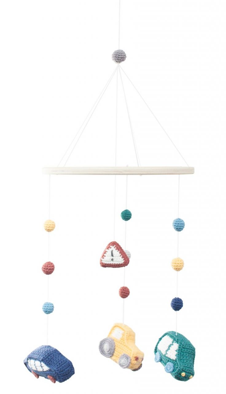 Sebra Little Driver Baby Mobile (gehäkelt)''