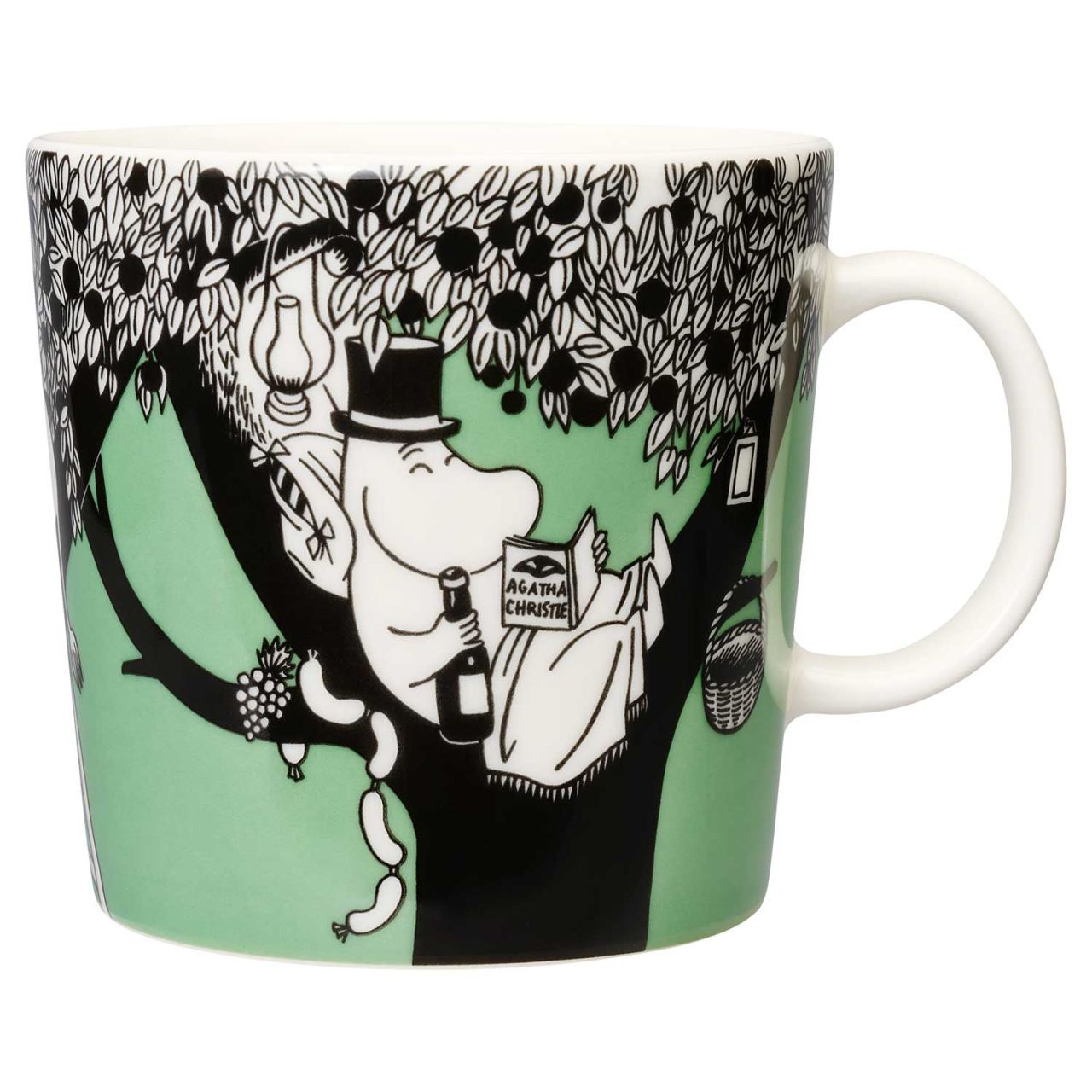 Moomin by Arabia Mumins Tasse / Becher 0,4 l grün, cremeweiß,...