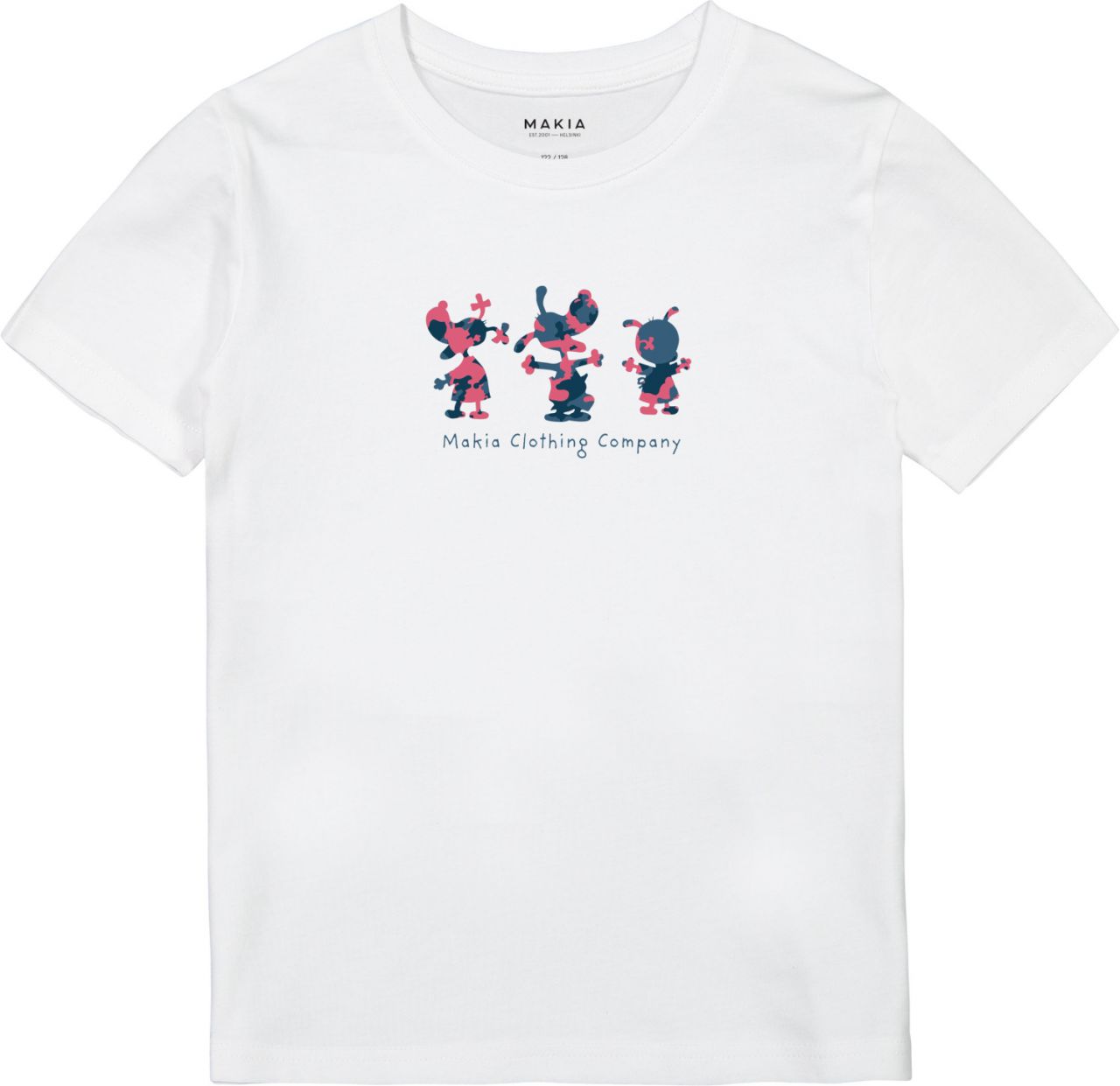 Makia Clothing x Mauri Kunnas Unisex Kinder T-Shirt Kille weiß mit...