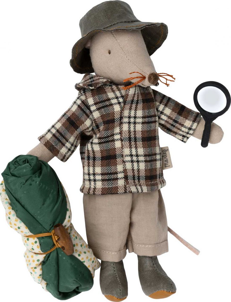 Maileg Maus Wanderführer Höhe 15 cm mit Schlafsack''