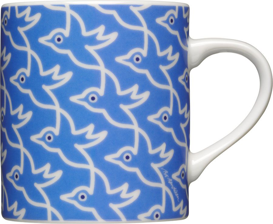 Bo Bendixen Tasse / Becher Birds 0,3 l hellblau''