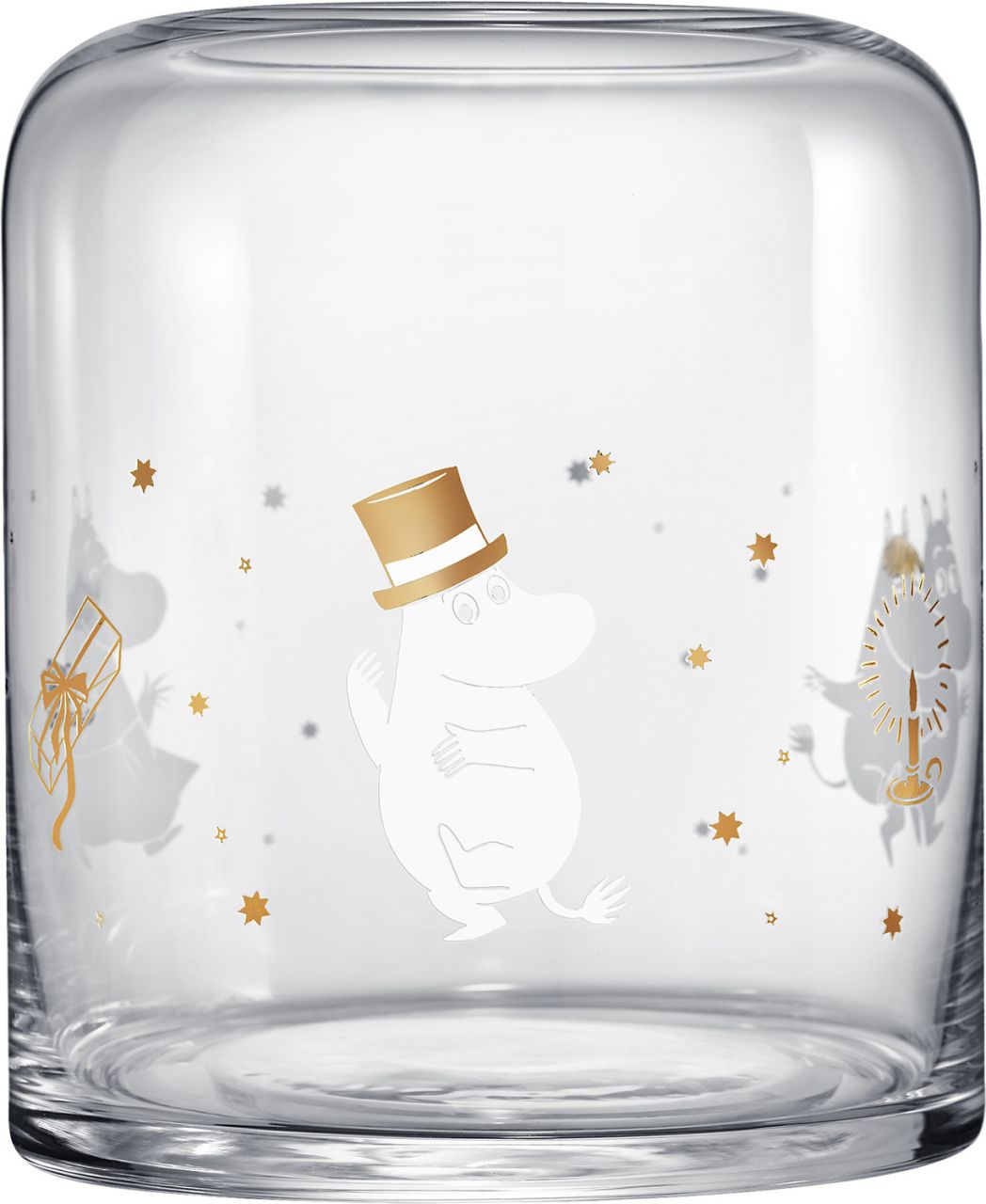 Muurla Mumins Funkelnde Sterne Laterne Höhe 18 cm Ø 15,5 cm klar,...
