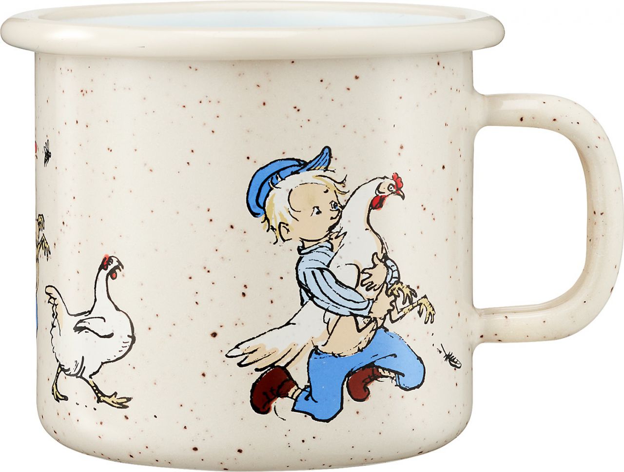 Muurla Michel in L. Gackern Gackern Tasse / Becher Emaille 0,25 l...