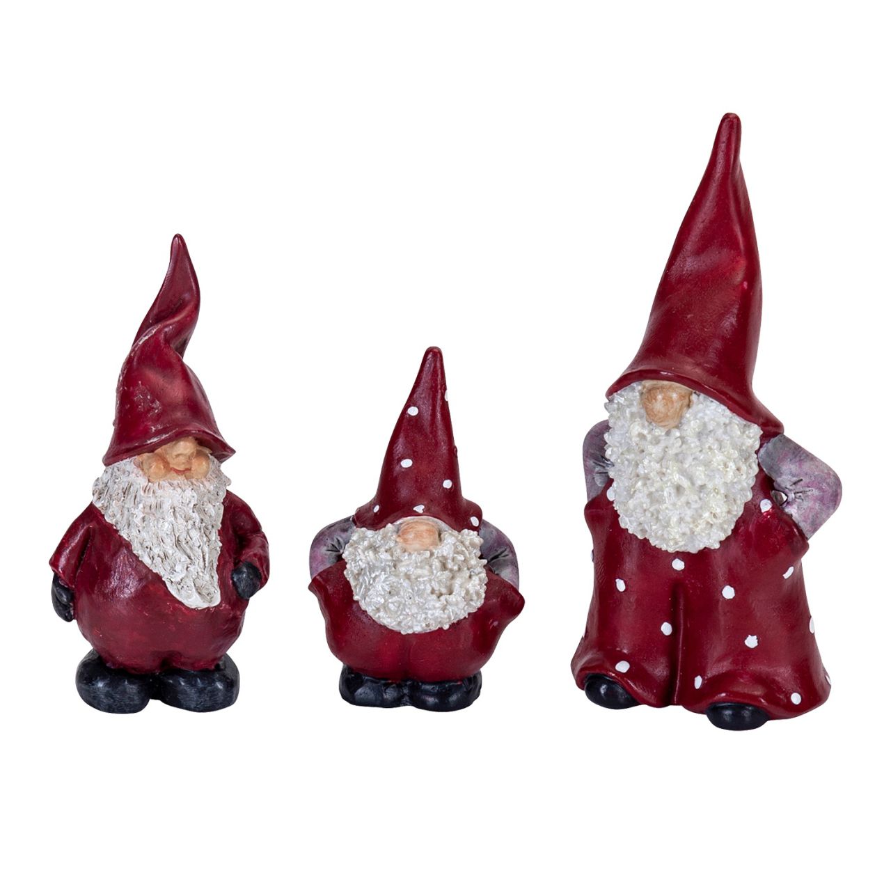 Nääsgränsgården Tomte Elmer, Max & Leonard bis Höhe 9 cm 3 tlg....