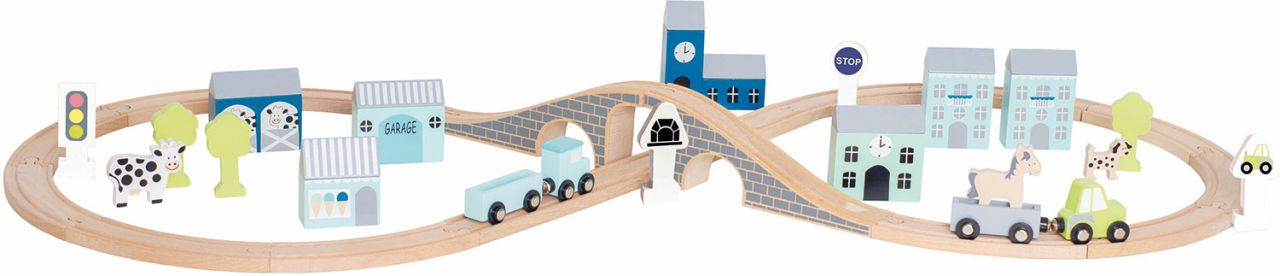 Jabadabado Holzautos mit Straße & Accessoires / Häusern mit...