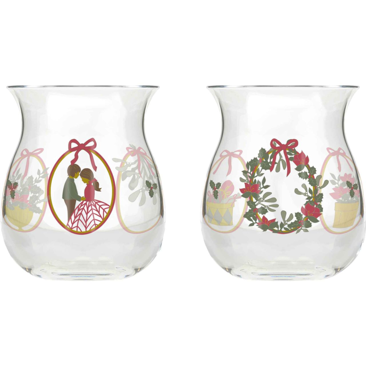 Holmegaard Weihnachten 2025 Teelichtleuchter Höhe 7,5 cm 2 Stk.''