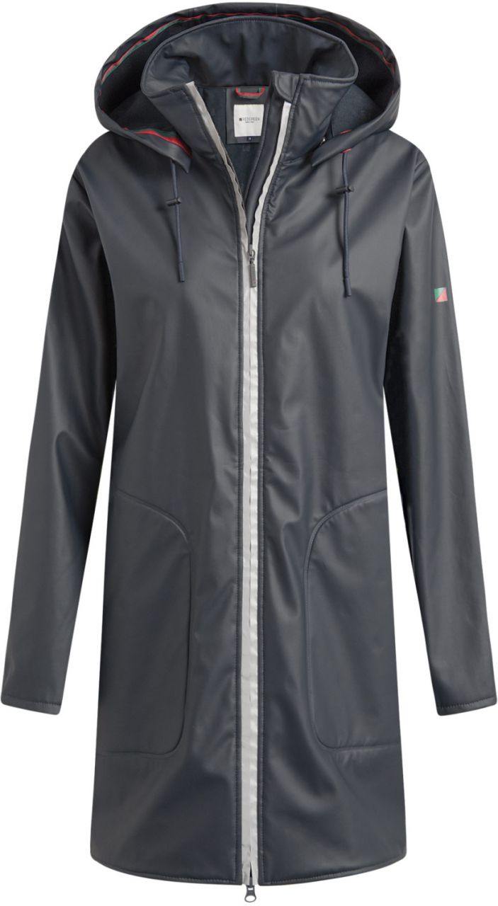 REDGREEN Damen Regenjacke mit verstellbarer & abnehmbarer Kapuze...