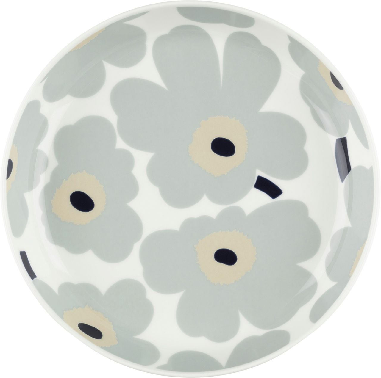 Marimekko Unikko Oiva Teller / flache Schale Ø 20,5 cm cremeweiß,...