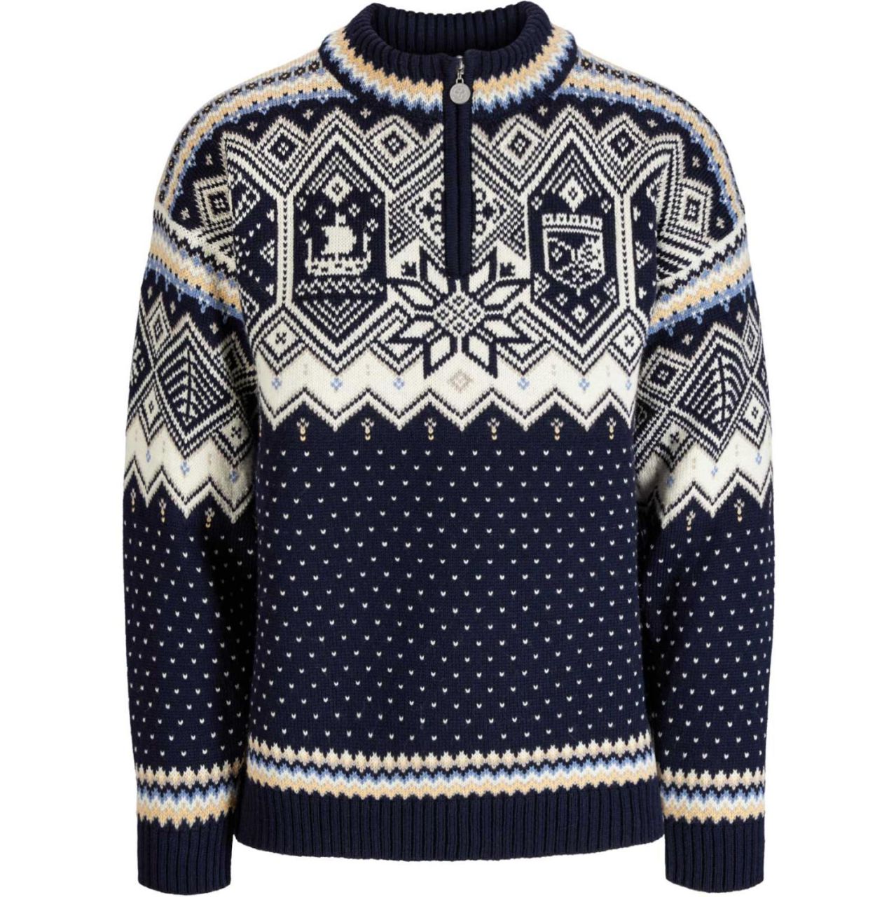 Dale of Norway Herren Pullover Trondheim off white, indigo...